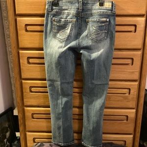Seven size 10 jeans with sparkly pockets